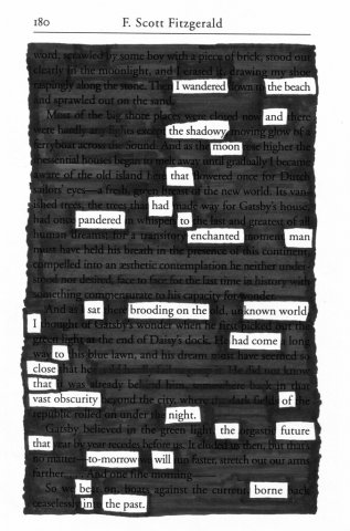 Blackout Poetry Example