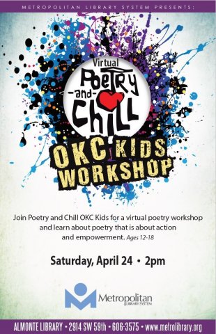 Virtual Poetry and Chill OKC Kids Workshop April 24th