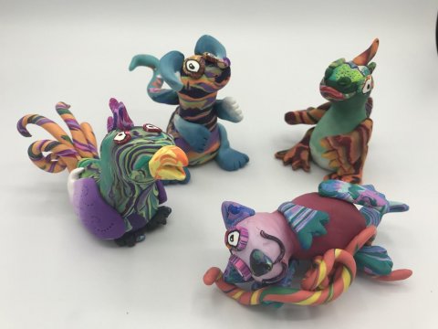 These are samples of previously made Imaginative animals.