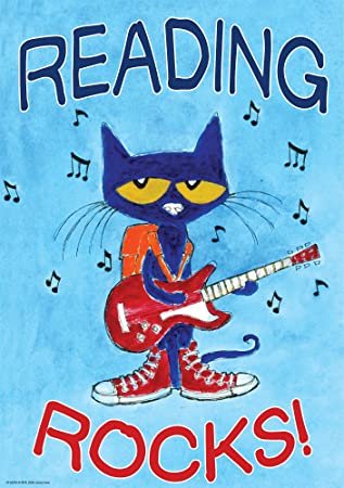 Pete the Cat poster - Reading Rocks!
