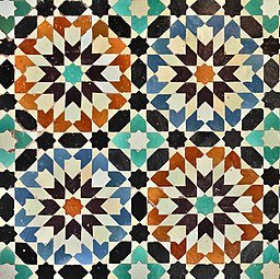 Mosaïc in the Ben Youssef Madrasa, Morocco 