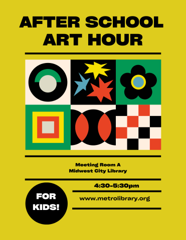 After School Art Hour flyer