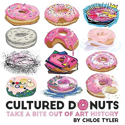 Cultured Donuts cover: four rows of three illustrated donuts