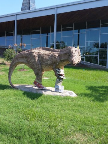 Dinosaur statue