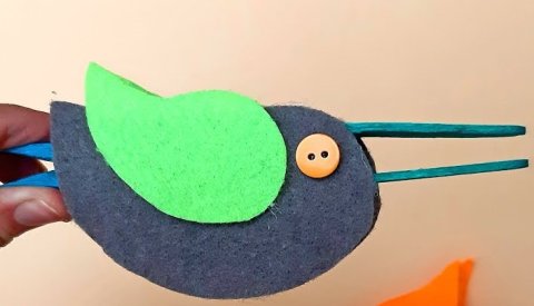Clothespin Bird 