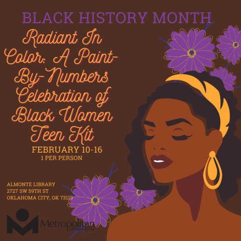 Radiant In Color: A Paint By Numbers Celebration of Black Women Teen Kit