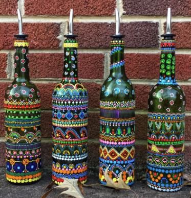 wine bottle upcycle