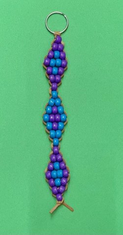 Keychain made out of pony beads