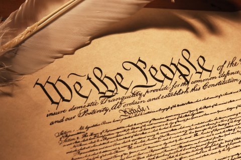 Image of the "We the People" part of the Constitution.