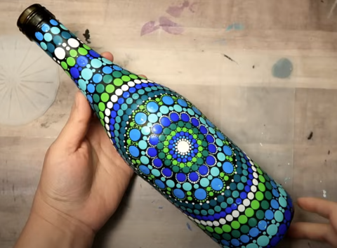 wine bottle upcycle