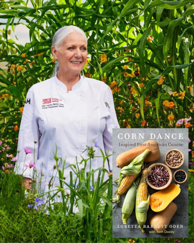 Chef Loretta Barret Oden and Cookbook Corn Dance