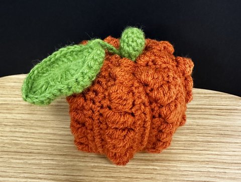 Small crocheted pumpkin 