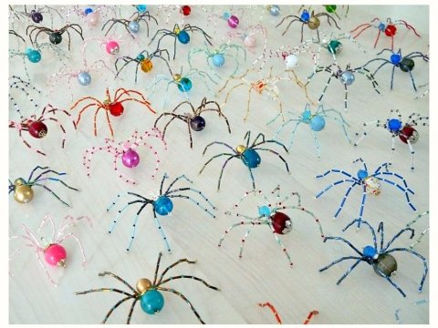 Beaded Spiders