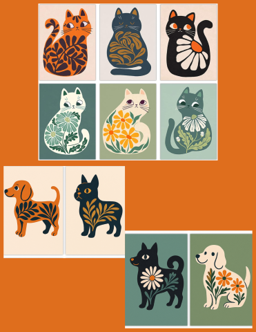 Cat and dog examples