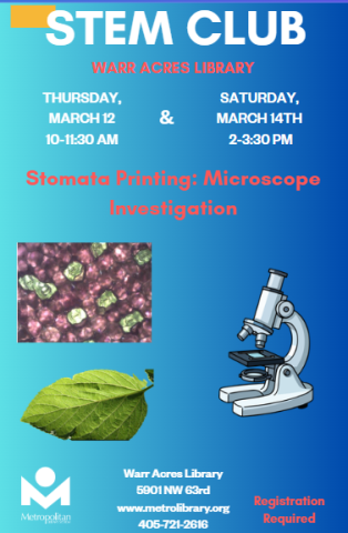 Plant Microscopy Flyer