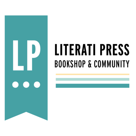 Logo featuring a teal box with white letters "LP" and the text reading "Literati Press Bookshop & Community"
