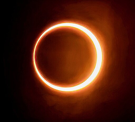 Solar eclipse as seen from southern Utah USA 14 October 2023