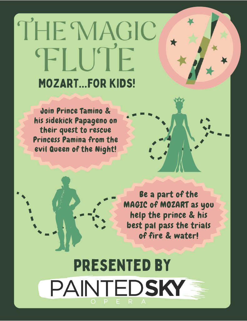 Flyer for production of The Magic Flute