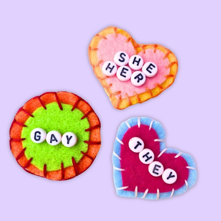 PRIDE Felt Buttons