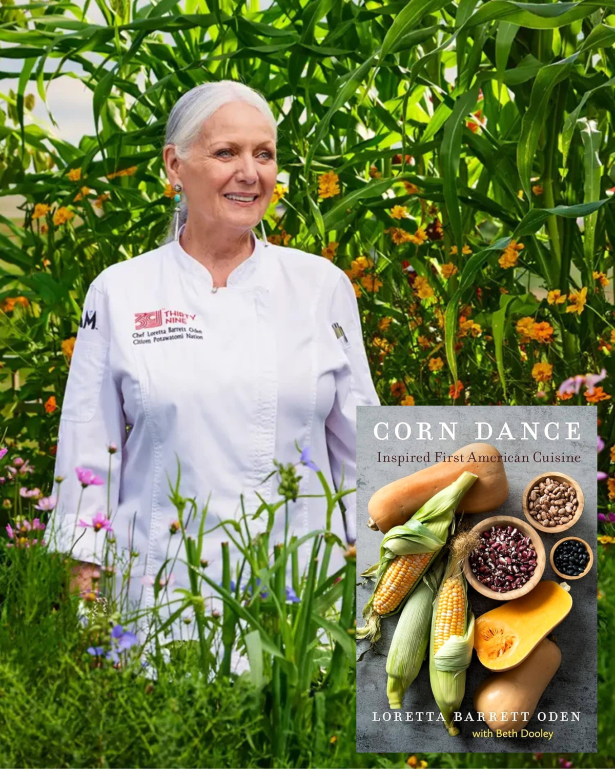 Chef Loretta Barret Oden and Cookbook Corn Dance