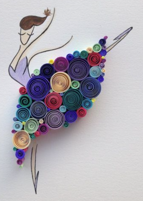 quilled ballerina