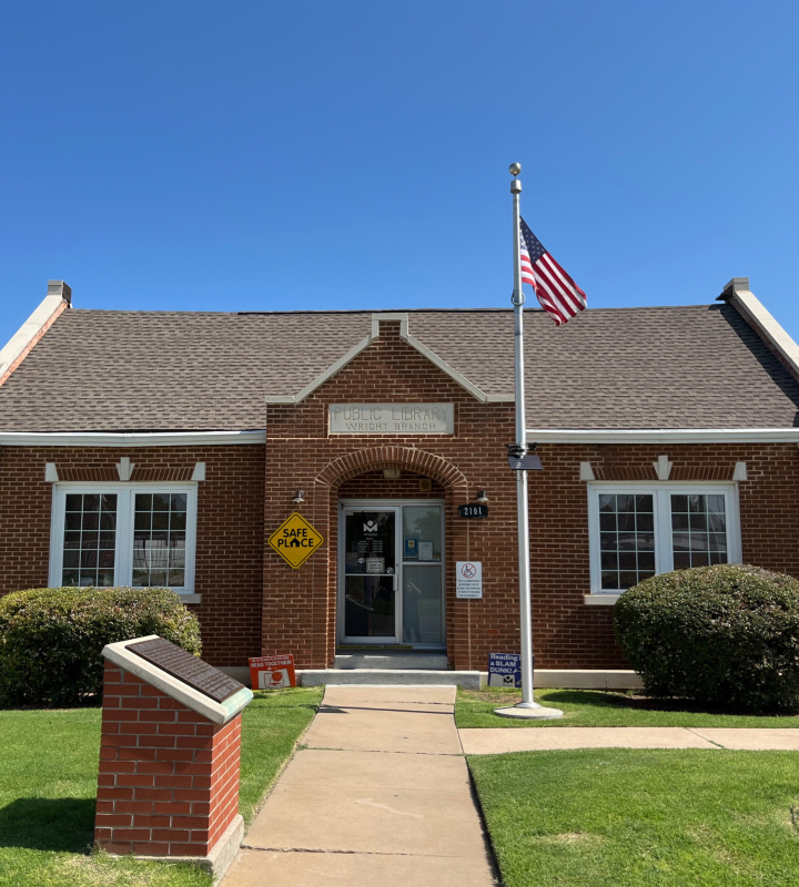 Exterior of Wright Library location.