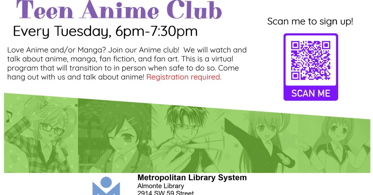 Teen Otaku Club May – Liberal Memorial Library