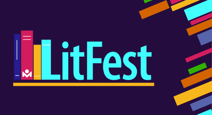 LitFest 2022 Slider with purple background